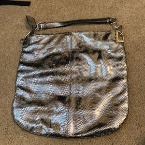 Badgley Mischka metallic shoulder bag